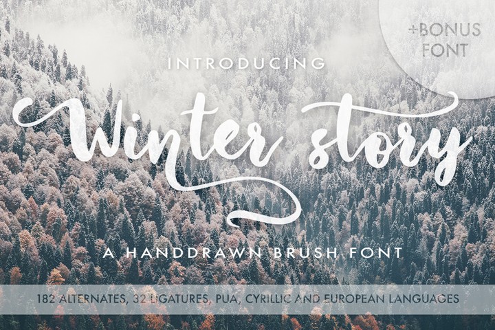 Font Winter story